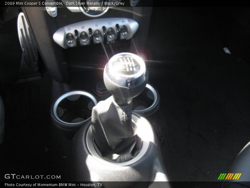 Dark Silver Metallic / Black/Grey 2009 Mini Cooper S Convertible