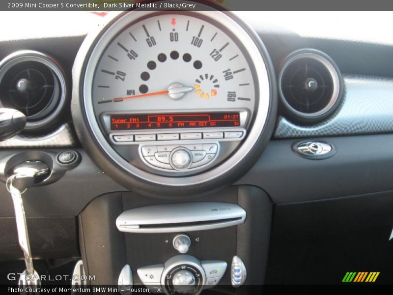 Dark Silver Metallic / Black/Grey 2009 Mini Cooper S Convertible