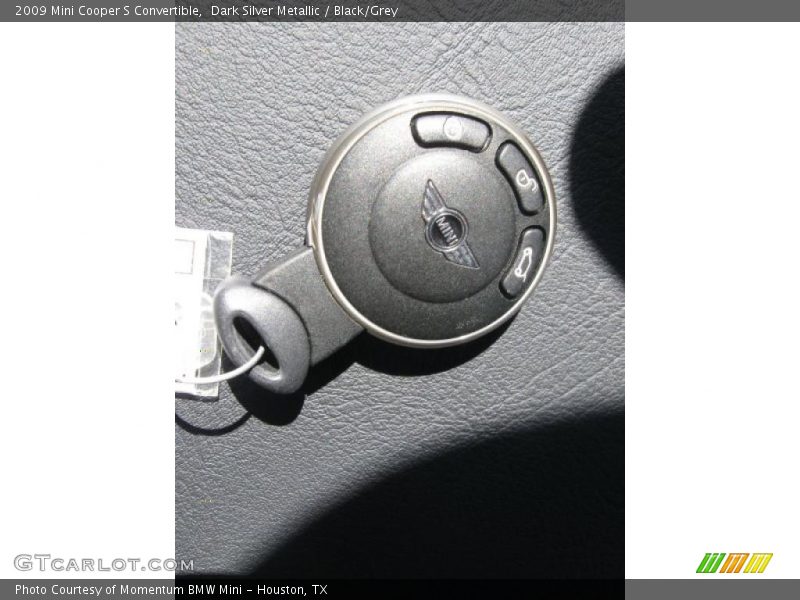 Dark Silver Metallic / Black/Grey 2009 Mini Cooper S Convertible