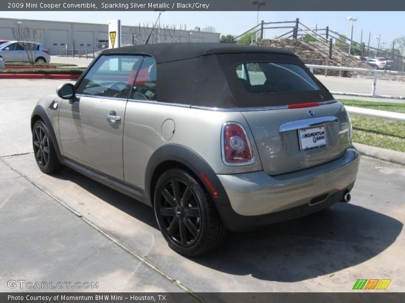 Sparkling Silver Metallic / Black/Grey 2009 Mini Cooper Convertible