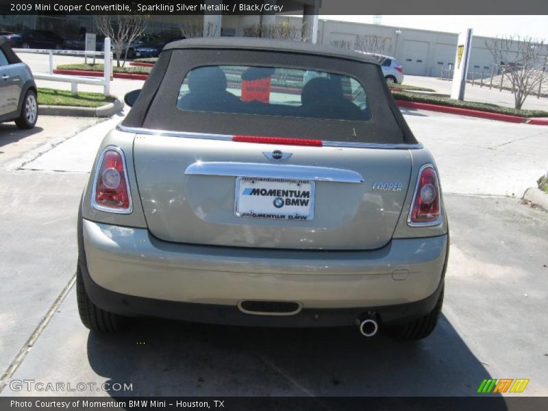 Sparkling Silver Metallic / Black/Grey 2009 Mini Cooper Convertible