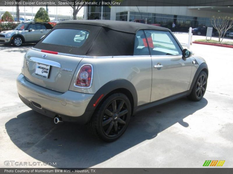 Sparkling Silver Metallic / Black/Grey 2009 Mini Cooper Convertible