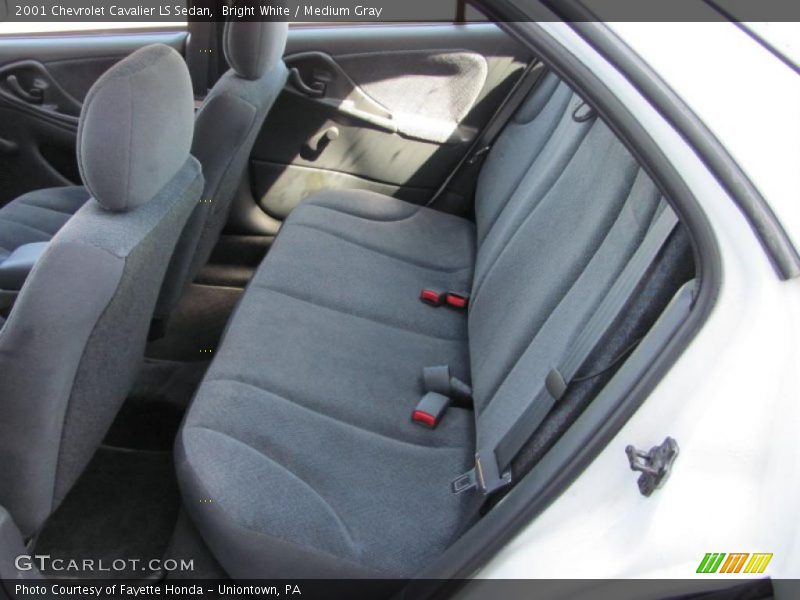 Bright White / Medium Gray 2001 Chevrolet Cavalier LS Sedan