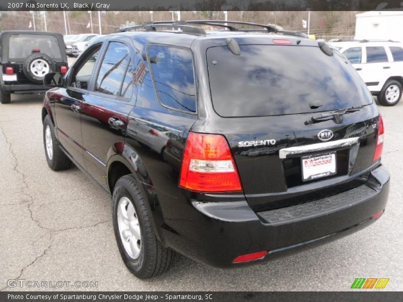Black / Gray 2007 Kia Sorento LX
