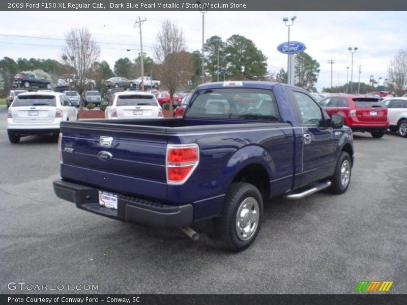 Dark Blue Pearl Metallic / Stone/Medium Stone 2009 Ford F150 XL Regular Cab