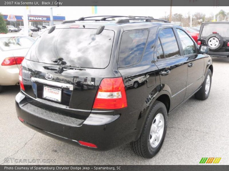 Black / Gray 2007 Kia Sorento LX