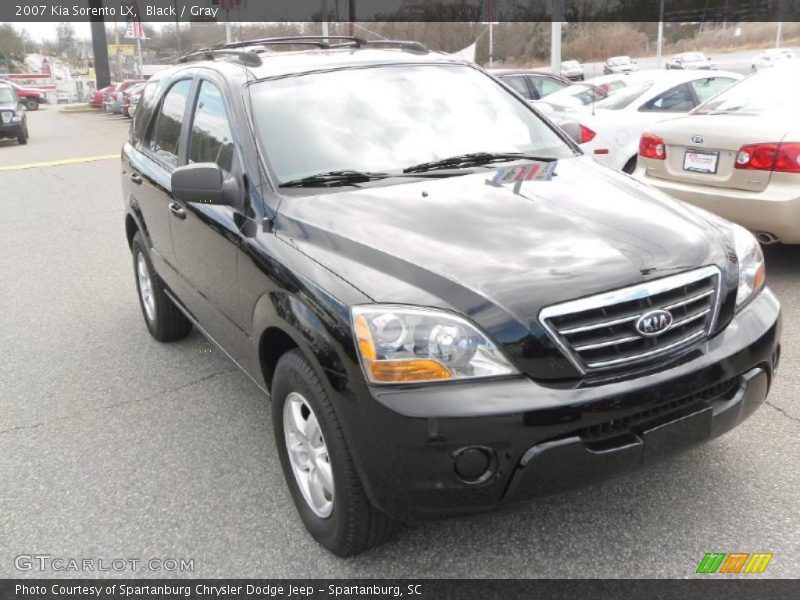 Black / Gray 2007 Kia Sorento LX