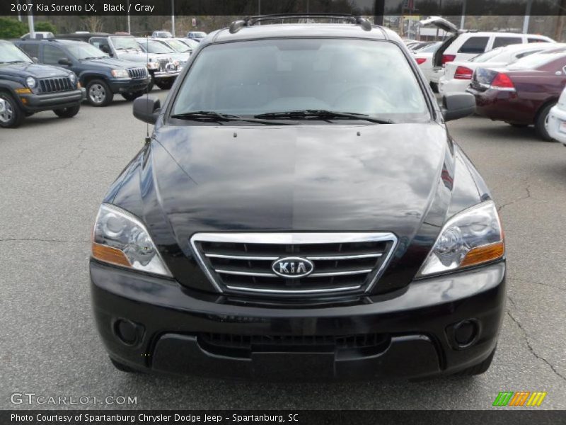 Black / Gray 2007 Kia Sorento LX