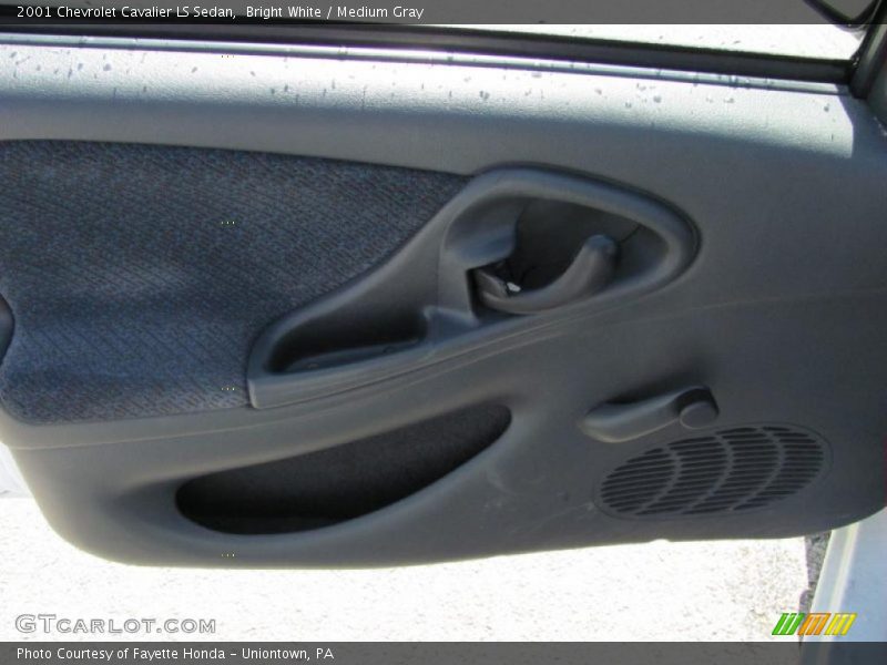Bright White / Medium Gray 2001 Chevrolet Cavalier LS Sedan