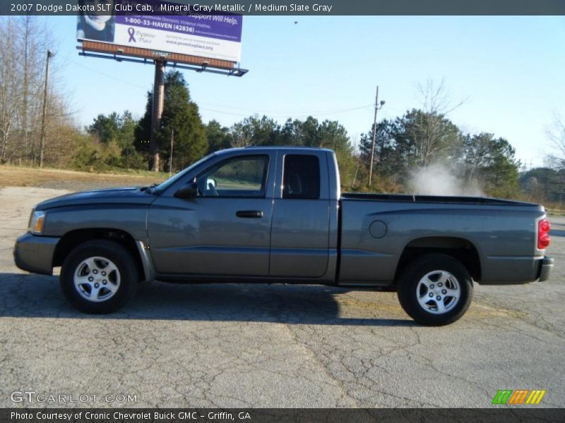 Mineral Gray Metallic / Medium Slate Gray 2007 Dodge Dakota SLT Club Cab