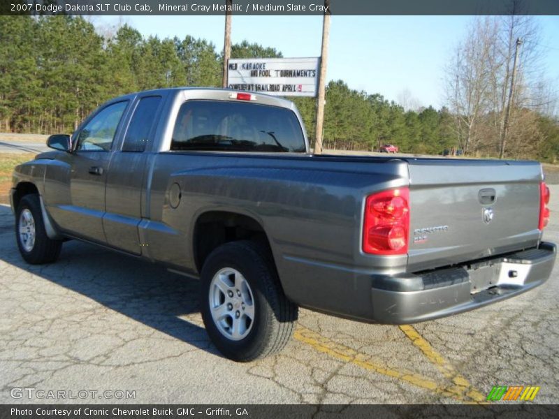 Mineral Gray Metallic / Medium Slate Gray 2007 Dodge Dakota SLT Club Cab