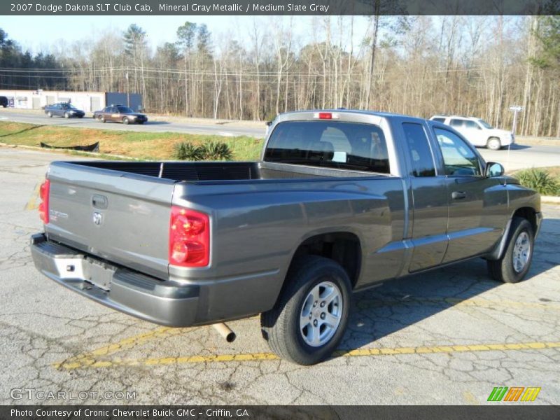 Mineral Gray Metallic / Medium Slate Gray 2007 Dodge Dakota SLT Club Cab