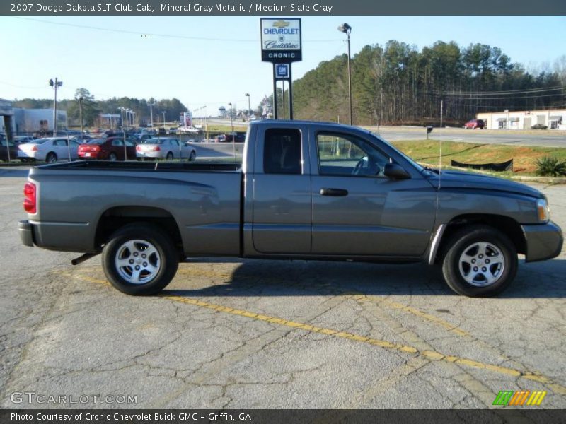 Mineral Gray Metallic / Medium Slate Gray 2007 Dodge Dakota SLT Club Cab