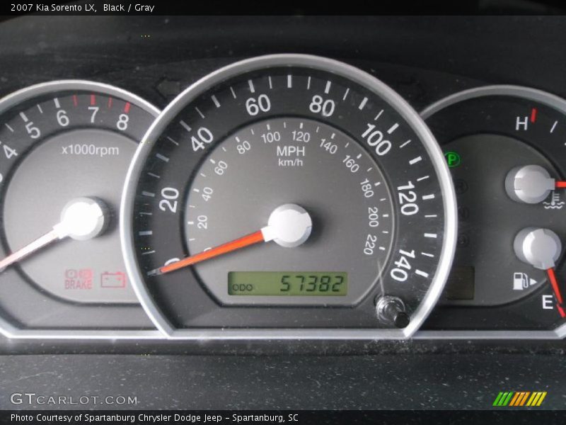 Black / Gray 2007 Kia Sorento LX