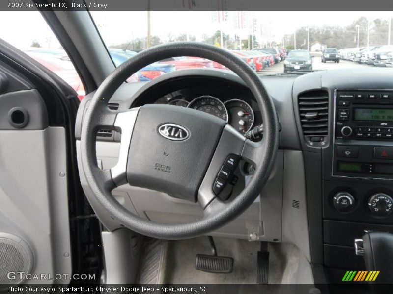 Black / Gray 2007 Kia Sorento LX