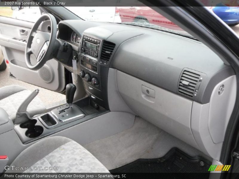 Black / Gray 2007 Kia Sorento LX