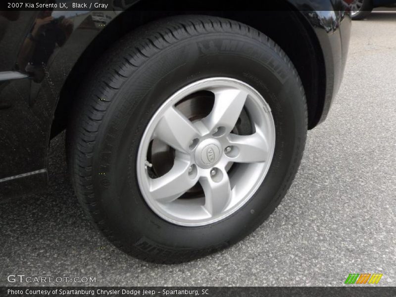 Black / Gray 2007 Kia Sorento LX