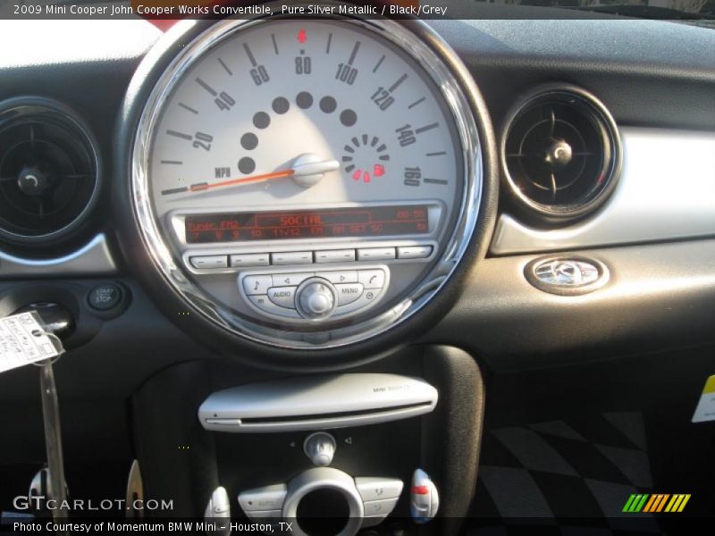 Pure Silver Metallic / Black/Grey 2009 Mini Cooper John Cooper Works Convertible