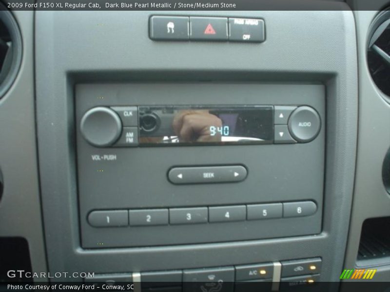 Dark Blue Pearl Metallic / Stone/Medium Stone 2009 Ford F150 XL Regular Cab