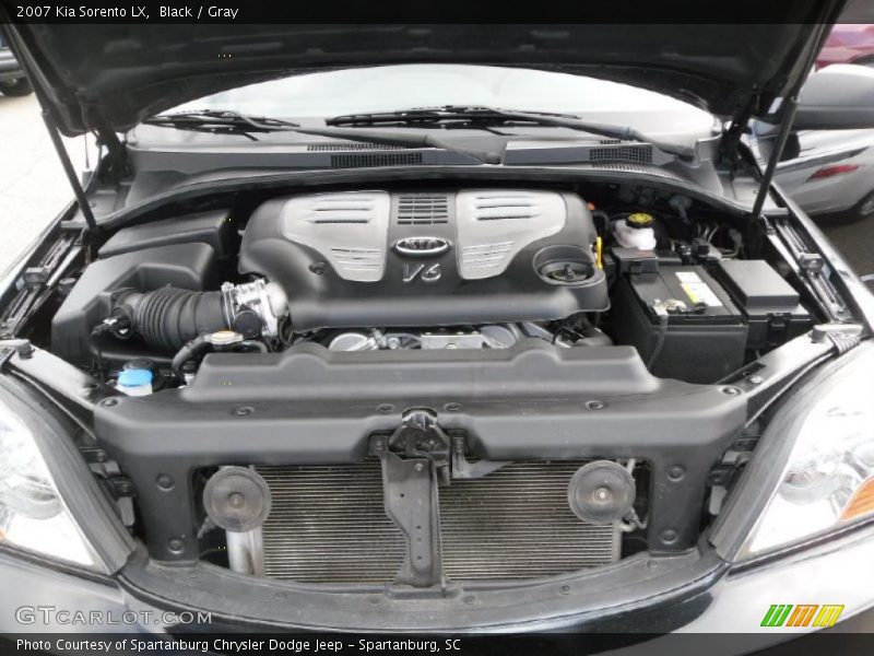 Black / Gray 2007 Kia Sorento LX