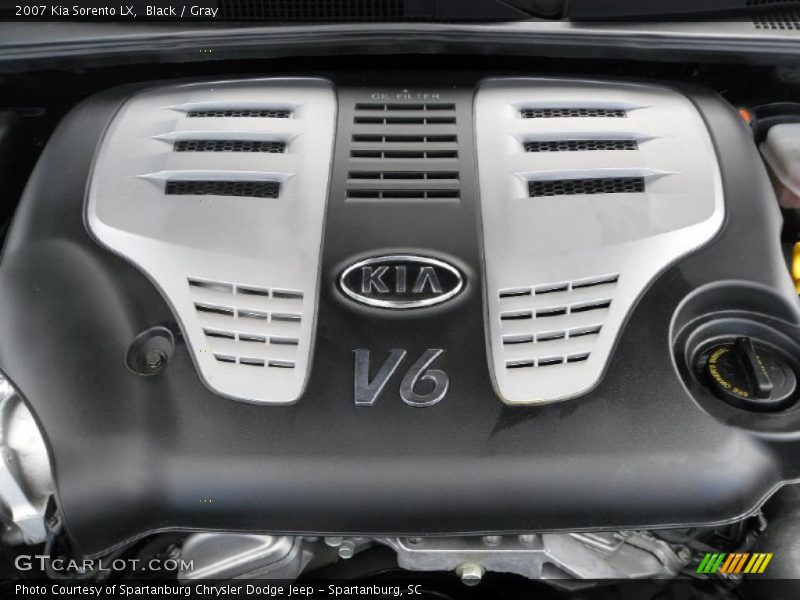 Black / Gray 2007 Kia Sorento LX