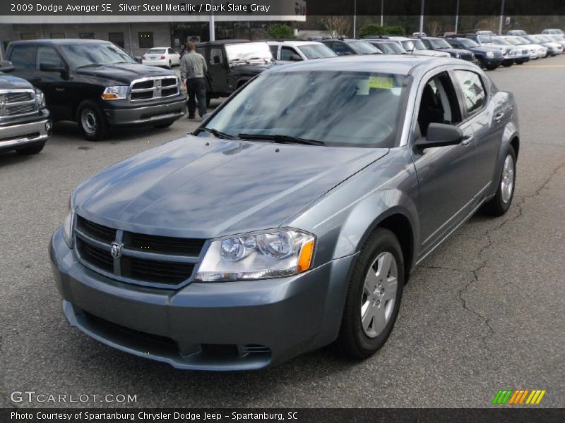 Silver Steel Metallic / Dark Slate Gray 2009 Dodge Avenger SE