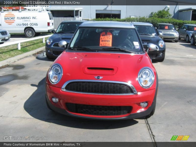 Chili Red / Black/Grey 2009 Mini Cooper S Clubman