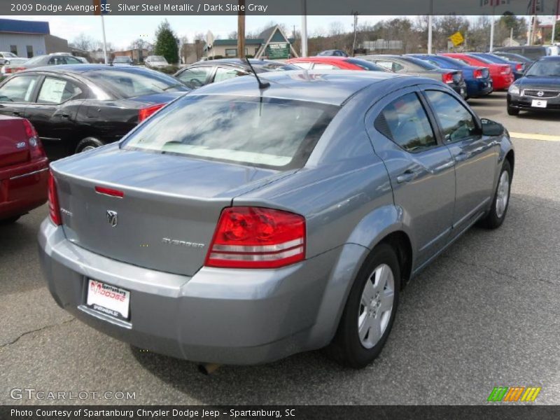 Silver Steel Metallic / Dark Slate Gray 2009 Dodge Avenger SE