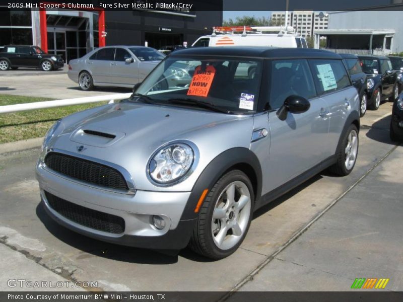 Pure Silver Metallic / Black/Grey 2009 Mini Cooper S Clubman