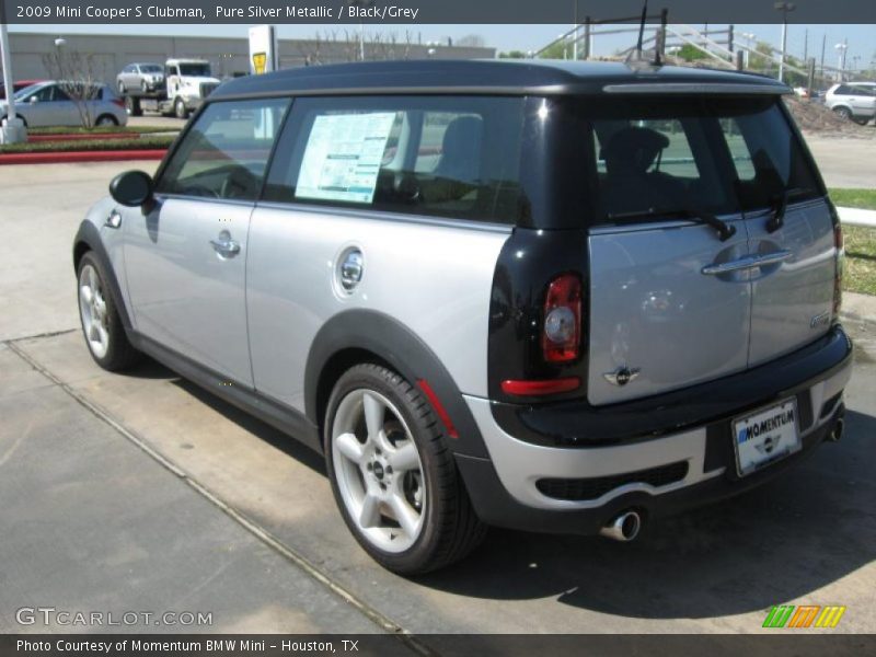 Pure Silver Metallic / Black/Grey 2009 Mini Cooper S Clubman