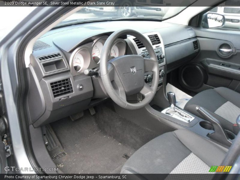 Silver Steel Metallic / Dark Slate Gray 2009 Dodge Avenger SE
