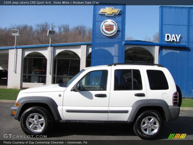 Stone White / Medium Slate Gray 2006 Jeep Liberty CRD Sport 4x4