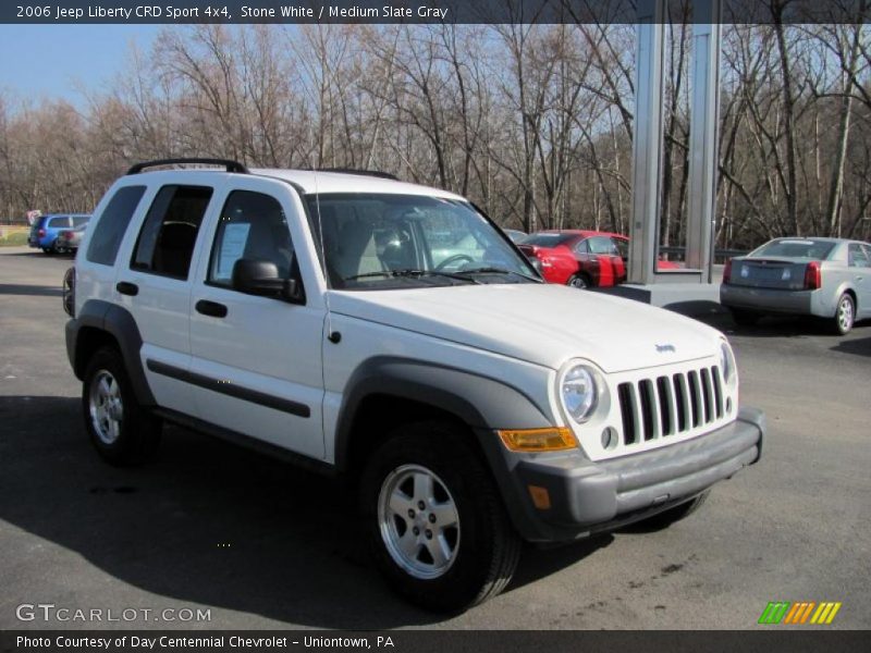 Stone White / Medium Slate Gray 2006 Jeep Liberty CRD Sport 4x4
