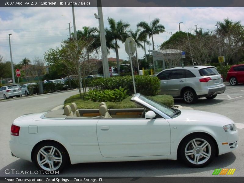 Ibis White / Beige 2007 Audi A4 2.0T Cabriolet