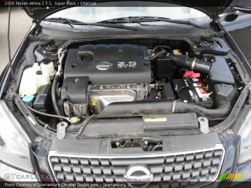 Super Black / Charcoal 2005 Nissan Altima 2.5 S