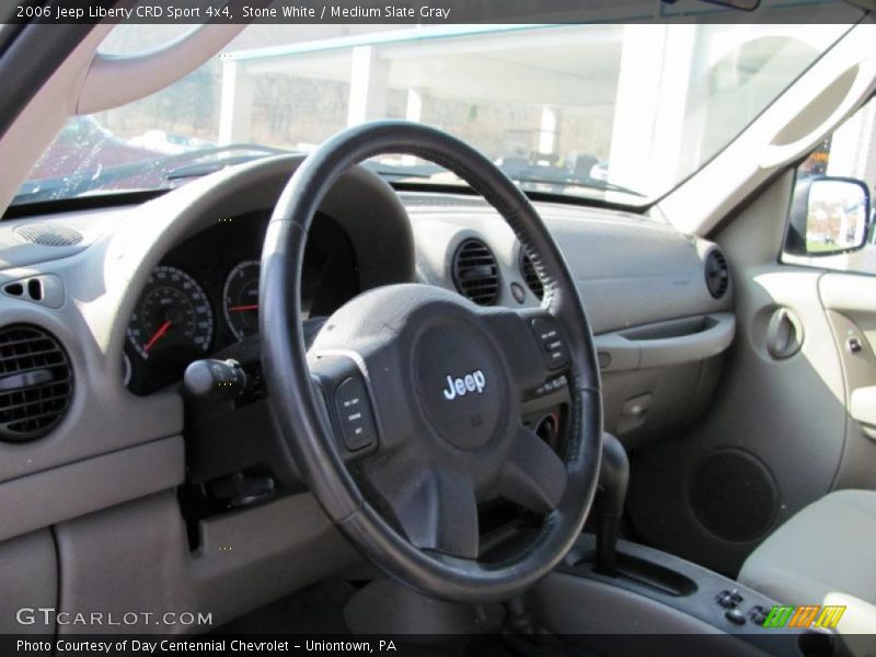 Stone White / Medium Slate Gray 2006 Jeep Liberty CRD Sport 4x4