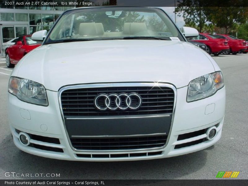 Ibis White / Beige 2007 Audi A4 2.0T Cabriolet