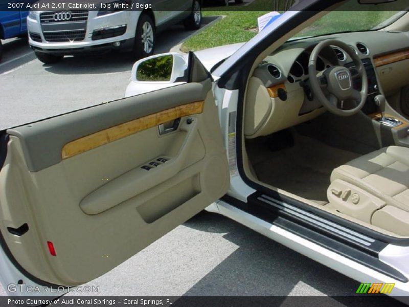 Ibis White / Beige 2007 Audi A4 2.0T Cabriolet