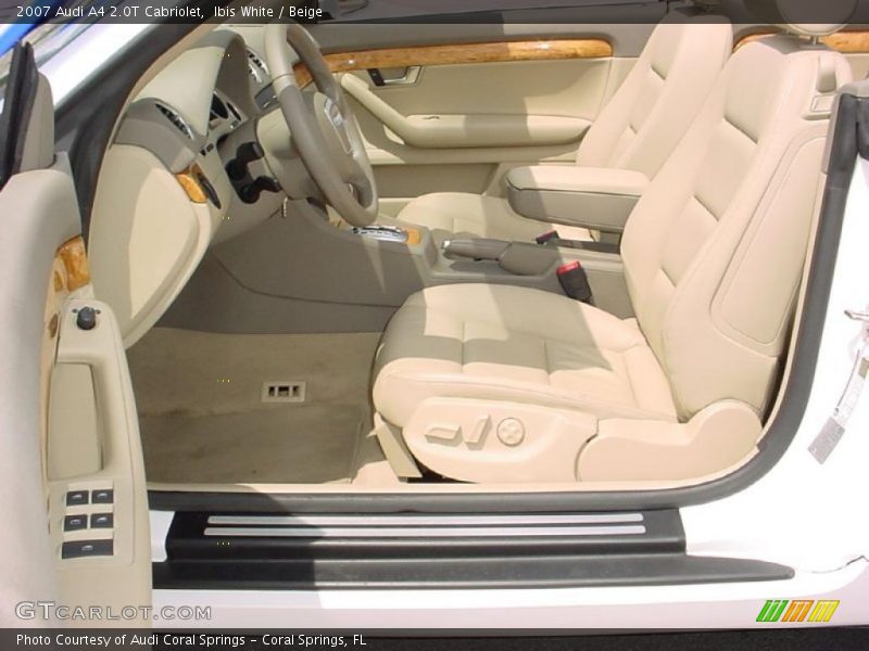 Ibis White / Beige 2007 Audi A4 2.0T Cabriolet