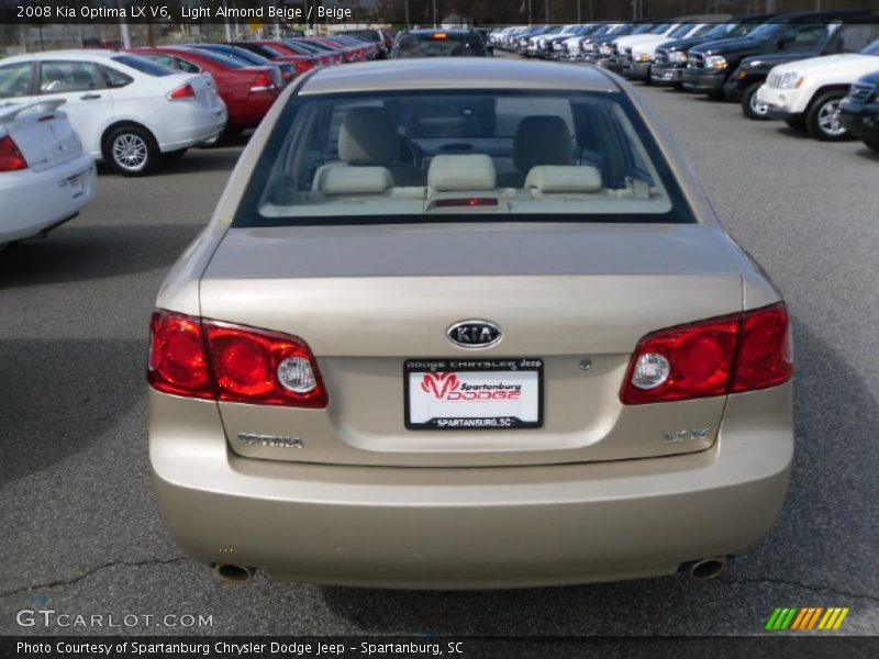 Light Almond Beige / Beige 2008 Kia Optima LX V6