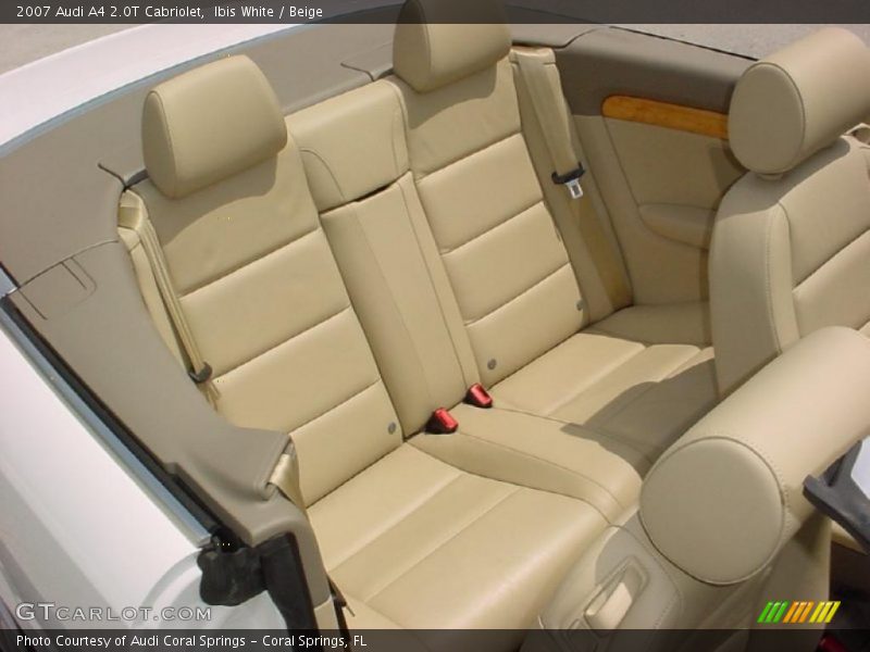 Ibis White / Beige 2007 Audi A4 2.0T Cabriolet