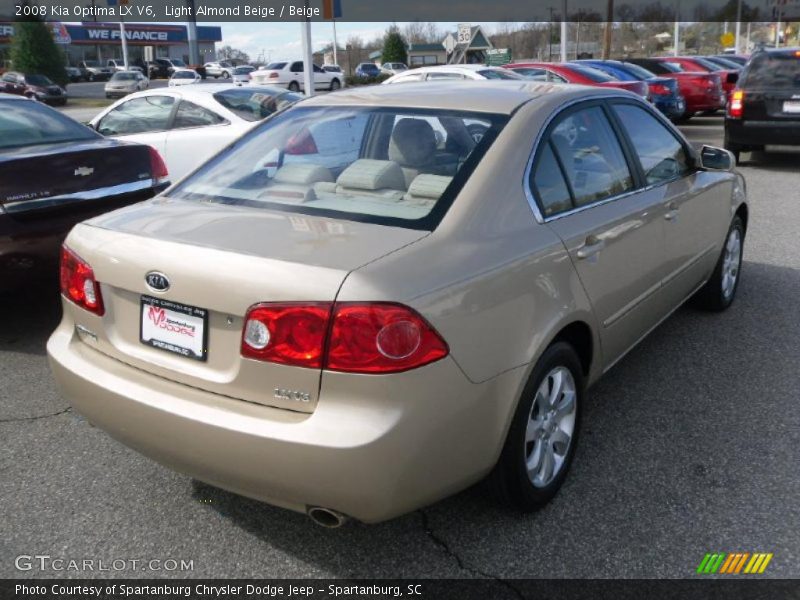 Light Almond Beige / Beige 2008 Kia Optima LX V6