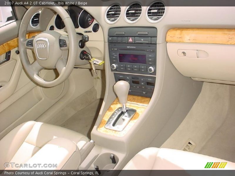 Ibis White / Beige 2007 Audi A4 2.0T Cabriolet