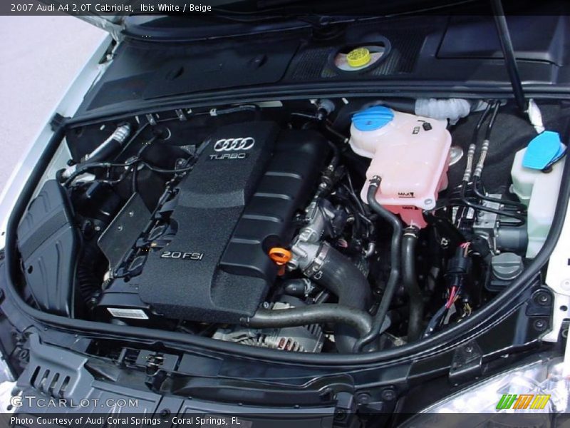 Ibis White / Beige 2007 Audi A4 2.0T Cabriolet