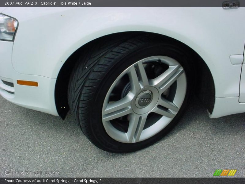 Ibis White / Beige 2007 Audi A4 2.0T Cabriolet