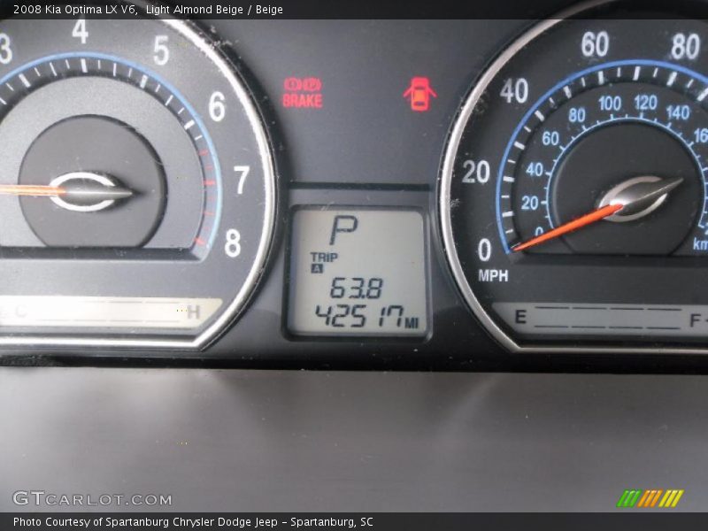 Light Almond Beige / Beige 2008 Kia Optima LX V6