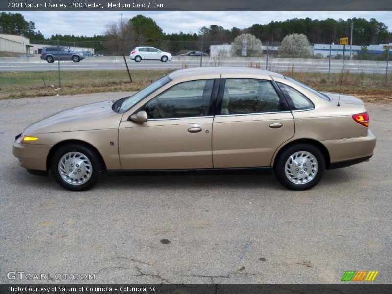 Medium Gold / Tan 2001 Saturn L Series L200 Sedan