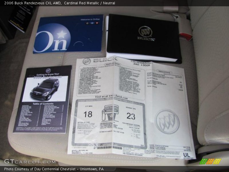 Cardinal Red Metallic / Neutral 2006 Buick Rendezvous CXL AWD