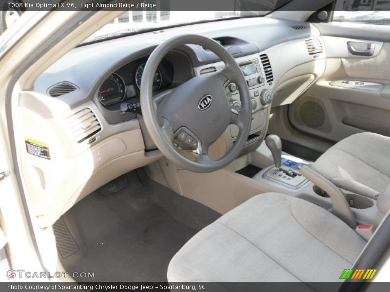 Light Almond Beige / Beige 2008 Kia Optima LX V6