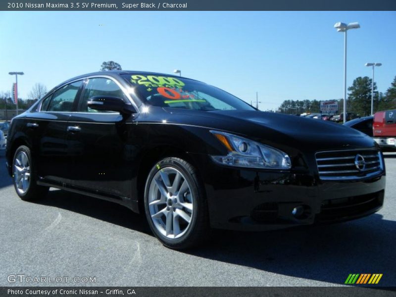 Super Black / Charcoal 2010 Nissan Maxima 3.5 SV Premium
